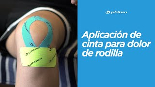 Aplicación de cinta kinesiológica para dolor de rodilla [upl. by Hyland]