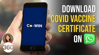 How to Download COVID19 Vaccine Certificate Using WhatsApp [upl. by Witha]