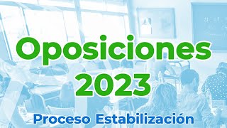 OPOSICIONES 2023  REUNIÓN INFORMATIVA Inscripción telemática y entrega de méritos [upl. by Blum]