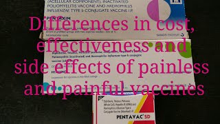 Everything about painless and painful vaccines difference between pentavac hexaxim pentaxim [upl. by Mailiw640]