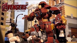 Lego Hulkbuster Suitup Scene Avengers Age of Ultron [upl. by Adaynek]