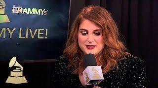 Meghan Trainor  Backstage Interview  58th GRAMMYs [upl. by Agee642]