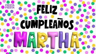 🎈Feliz Cumpleaños MARTHA 🎈 Happy Birthday MARTHA cumpleaños tarjetasymensajes parati foryou [upl. by Saerdna]