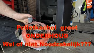 Pelletkachel onderhoud Wel of niet Noodzakelijk Oordeel zelf😲😲 [upl. by Stedman]