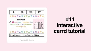 interactive carrd tutorial 11 [upl. by Mill]