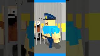 Amazing Digital Circus Kelakuan Polisi Bodoh sakura minecraft shorts [upl. by Ydac]