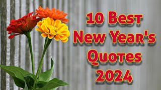 10 Best New Years Quotes 2024  new year quotes  best wishes new year  Quotes for new year [upl. by Schertz727]