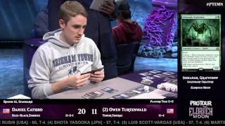 Pro Tour Eldritch Moon Round 16 Standard Owen Turtenwald vs Daniel Cathro [upl. by Diraj]