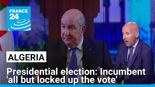 Algerian presidential election Incumbent Tebboune all but locked up the vote • FRANCE 24 [upl. by Noremac437]