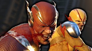 Justice League Flash Vs Reverse Flash Fight Scene Injustice 2 [upl. by Unders]