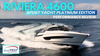 Riviera 4600 Sport Yacht Platinum Edition A Versatile Cruiser  Full Performance Review [upl. by Erhart]