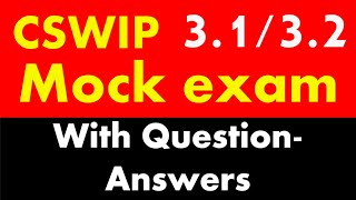 CSWIP 31 32 Technology part Question Answers [upl. by Bigner]