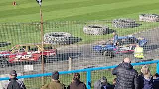 Cowdenbeath racewall bangers parade lap 27th April 2024 [upl. by Berke]