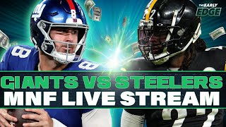 Monday Night Football LIVE STREAM GiantsSteelers Picks Parlays and Best Bets [upl. by Tremann]