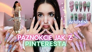 PAZNOKCIE w 10min💅🏻testuje press on nails🫧vlog [upl. by Schoening]