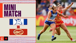 North Melbourne v Gold Coast Mini Match  Week 10 2024  AFLW [upl. by Akinit390]