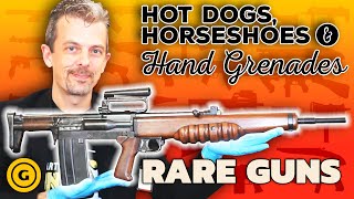 Firearms Expert Reacts To RARE Hot Dogs Horseshoes and Hand Grenades Guns [upl. by Adahsar316]