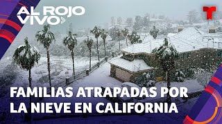 Familias continúan atrapadas por la nieve que dejó una tormenta en California [upl. by Claribel590]