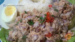 ATUN CON PAPAS Y ARROZ GRANEADO  DELICIOSA [upl. by Auroora323]