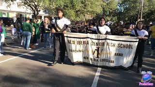 New Iberia Senior High quotThe Pride of Cajunlandquot Band  Bayou Mardi Gras Parade 2024  New Iberia LA [upl. by Doll231]