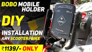 Bobo Mobile Holder Unboxing amp Installation  BOBO BM4 JawGrip  DIY Installation  Lokesh Pimple [upl. by Rob609]