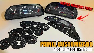 PAINEL DE INSTRUMENTOS CUSTOMIZADO PARA VÁRIOS MODELOS FIAT  ACETATO MODERNIZADO ÚNICO  ANIMAL [upl. by Lrad]