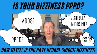 How to tell if your chronic dizziness is PPPD or MDDS neural circuit dizziness [upl. by Beberg]