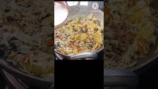 కొబ్బరి అన్నం😋 కడాయి లో simple గాtasty గాsimple Lunch box recipe food easyrecipe cooking [upl. by Leima211]