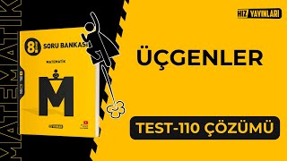 Hız Yayınları 8Sınıf LGS Matematik  Test110 Soru Çözümleri Üçgenler [upl. by Virginie803]