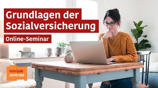 OnlineSeminar  Grundlagen der Sozialversicherung [upl. by Ansell]