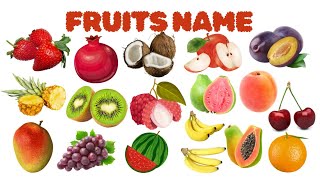 20 Fruit Names  Learn Fruit Names in English  Learn English Words  English Vocabulary For Kids [upl. by Anawk]