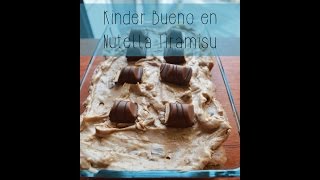 Recepten Voor Studenten  Kinder Bueno en Nutella Tiramisu [upl. by Nosiram]