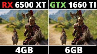 RX 6500 XT VS GTX 1660 TI  BENCHMARK TEST IN 15 GAMES [upl. by Mendes]