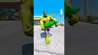 Hulk Saves Baby Hulk reels gta5 shorts indianbikedriving3d [upl. by Omarr35]