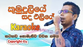 Kumuduliye sada eliye Karaoke  Sinhala karaoke  sinhala Karaoke  B hac D Studio [upl. by Araldo]