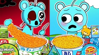 Incredibox Sprunki  SKY Normal Vs Horror Versions Convenience Store Food Mukbang Animation  ASMR [upl. by Filmer548]