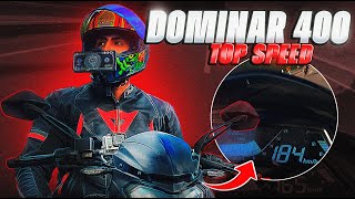 Top Speed Dominar400 Ug 2022 184 Kmh  Velocidad Final Dominar 400 Real [upl. by Brandon]