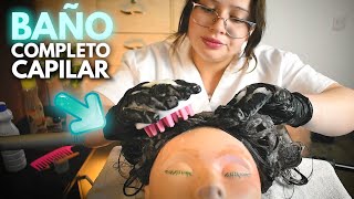 Asmr💆🏻‍♀️ MASAJE CAPILAR EXTREMO 💆🏻‍♀️🚿 Shampoo y Tratamiento🌿  Vivalen ASMR [upl. by Ortrude433]