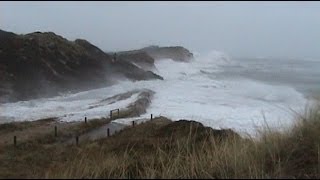 Sturmflut auf Sylt zerstört Dünen der Hörnumer Odde amp am Kliff von Kampen [upl. by Tobi]