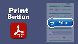 How to create fillable pdf form with print button in adobe acrobat pro DC PDF Editor [upl. by Adaynek585]