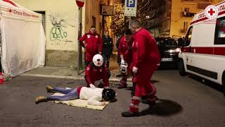 Simulazione di primo soccorso  Croce Rossa Italiana Comitato di Crotone [upl. by Daggett617]