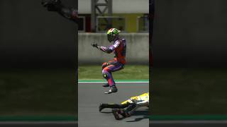 Morbidelli crash di awal balapan🫣 motogp24 [upl. by Emersen197]