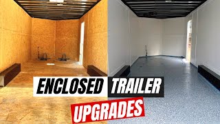 Enclosed Trailer UpgradesEpoxy FlooringPainting Walls [upl. by Alaek195]