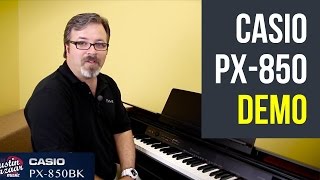 Casio Privia PX850 88Key Digital Piano Demo [upl. by Jaymee]