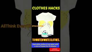 Clothes Hacks  Remove ink stains from clothes  Remove chewing gum Do this to Whiten white clothes [upl. by Croner]