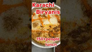 Karachi biryani 🤪150people karachibiryanirecipe karachifoodstreetfood foodlovertrendingfood [upl. by Baylor]