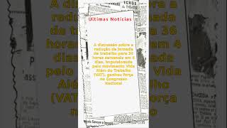 jornada de 4 dias debate sobre redução de jornada fy foryou Trabalho jornada noticias [upl. by Adian905]