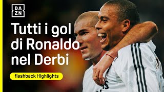 Tutti i gol di RONALDO il Fenomeno nel Derbi madrileño  Atletico MadridReal Madrid  LaLiga  DAZN [upl. by Manda]