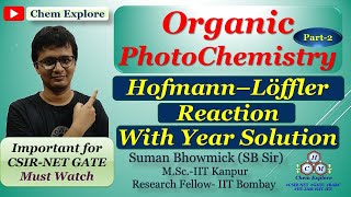 Hofmann Loffler Freytag ReactionPrevious Year Solved ProblemsImportant for CSIRNET GATE Chemistry [upl. by Miculek305]