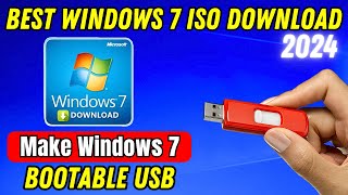 Windows 7 ISO File Download In 2024  Create A Bootable USB Flash Drive For Windows 7 With Rufus [upl. by Redle]